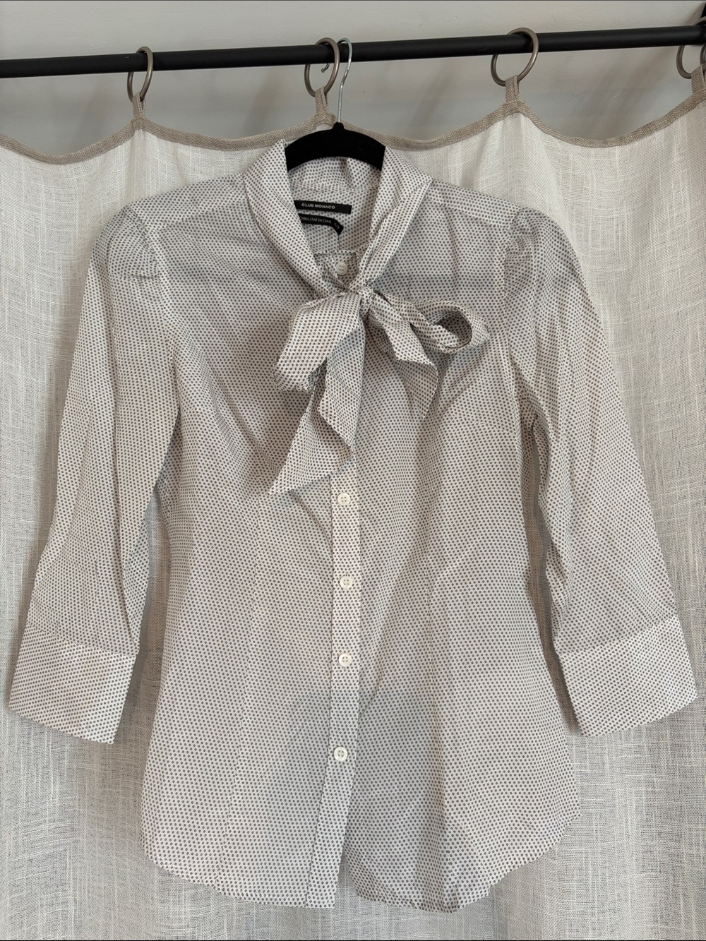 Club Monaco Tie-Neck Blouse